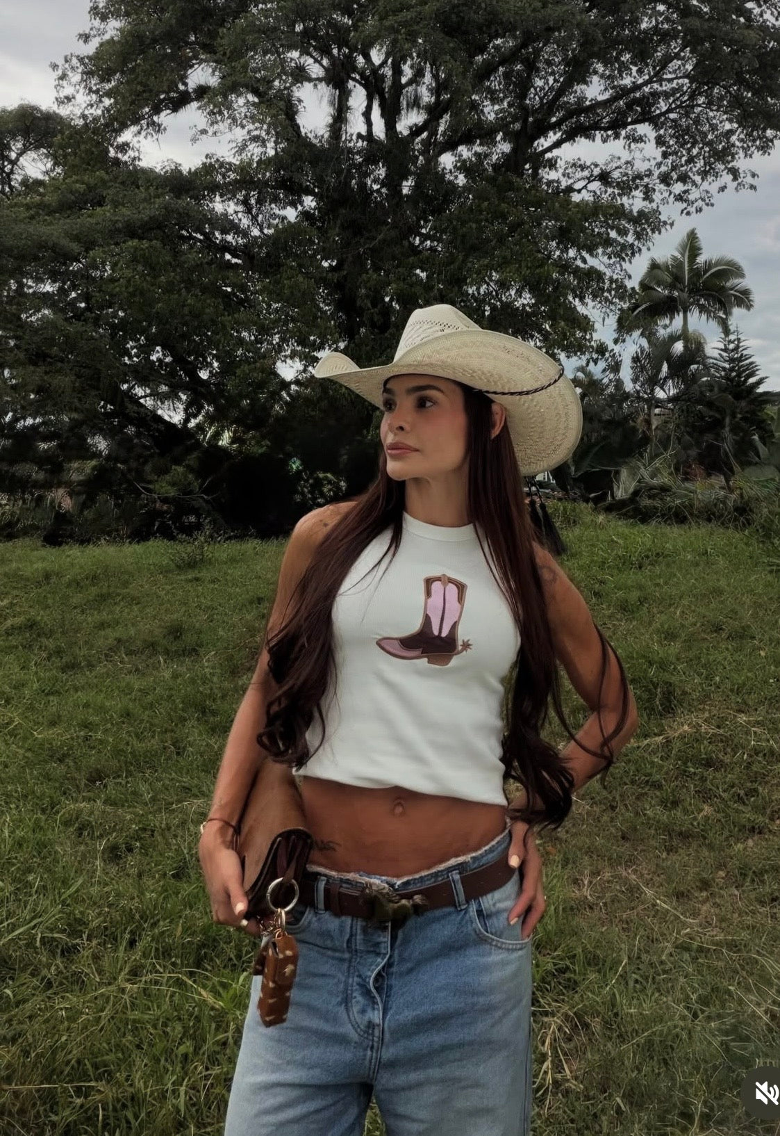 Tank top bota llanera
