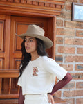 Camiseta corta Alma vaquera