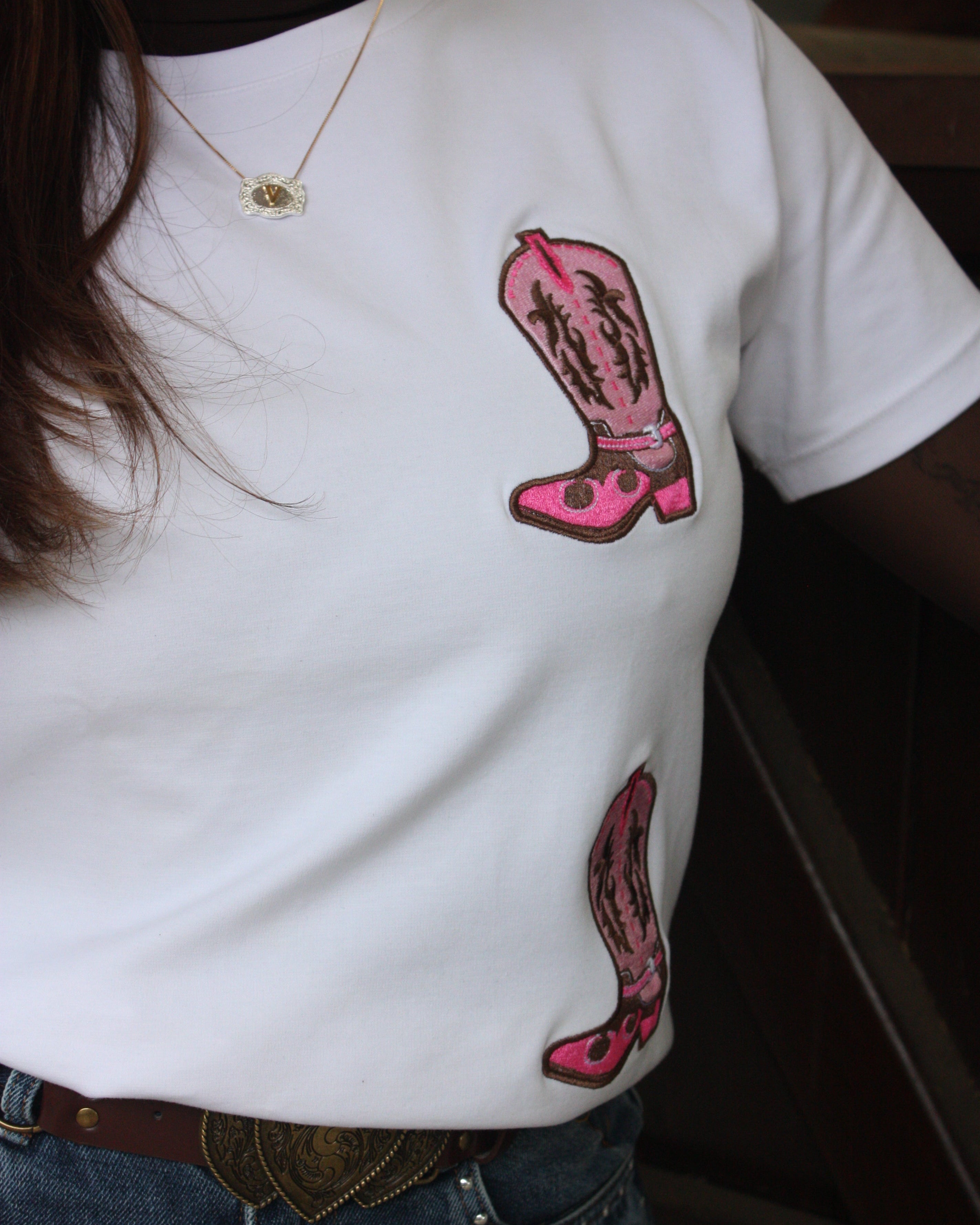 Camiseta larga Rodeo pink