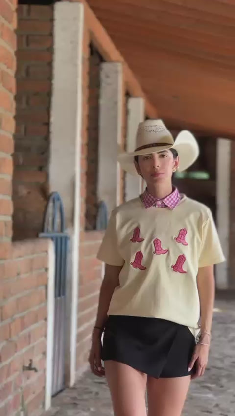 Camiseta larga Mini Boots